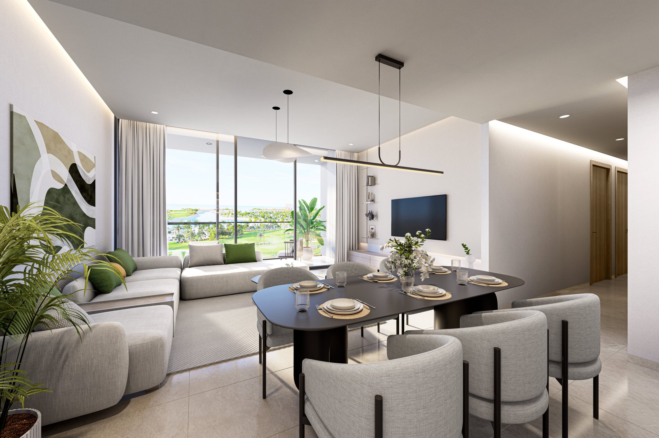 3BHK Living Dining